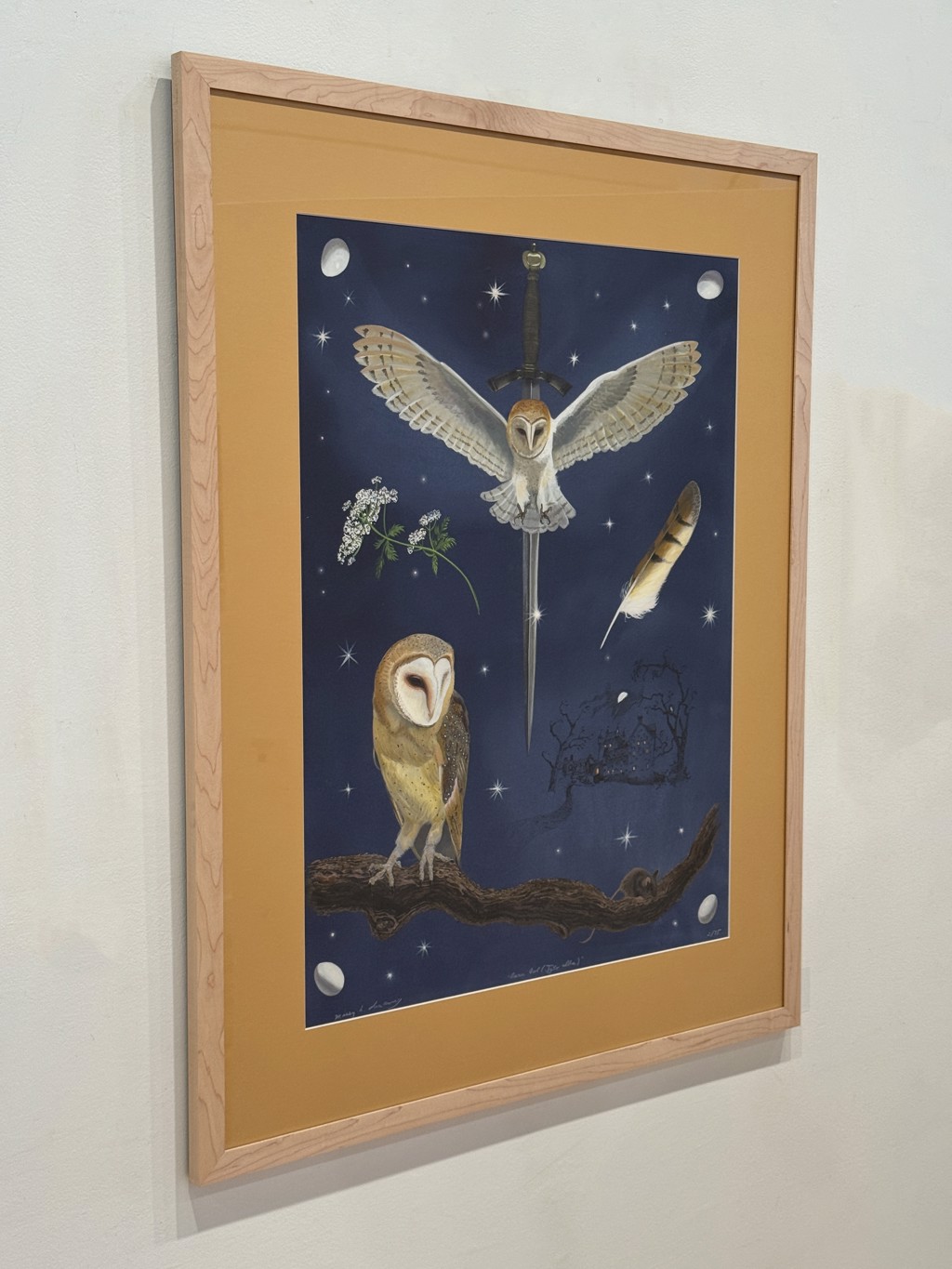 Birds of Shakespeare: Barn Owl by Missy Dunaway | Portland Art Gallery