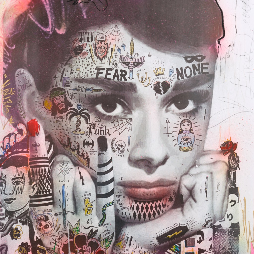 Audrey Hepburn by Stikki Peaches
