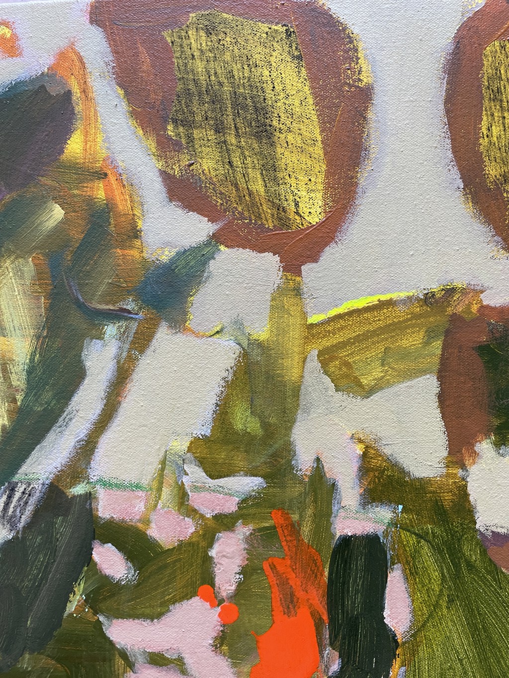 Flowers with Table and Chair by Rachael Van Dyke
