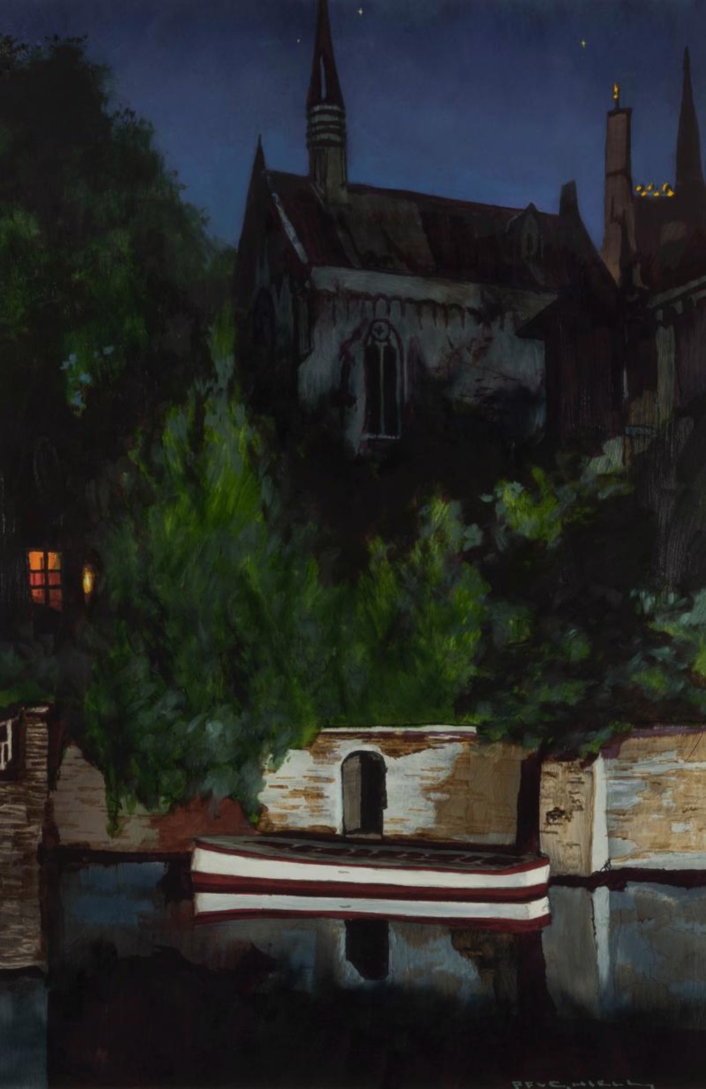 Deep Blue Nocturne - Brugge by Patrick Shiels