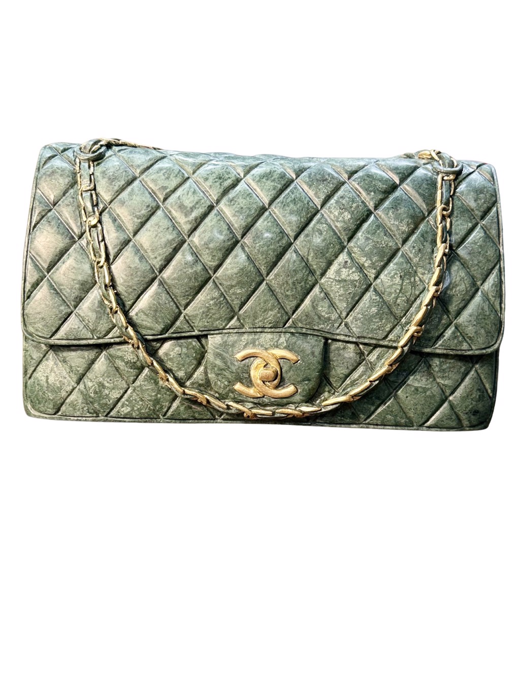 Chanel Marble Therapy Flap Bag (2025) by Ayden Snider — Pure Marble Hand Carved