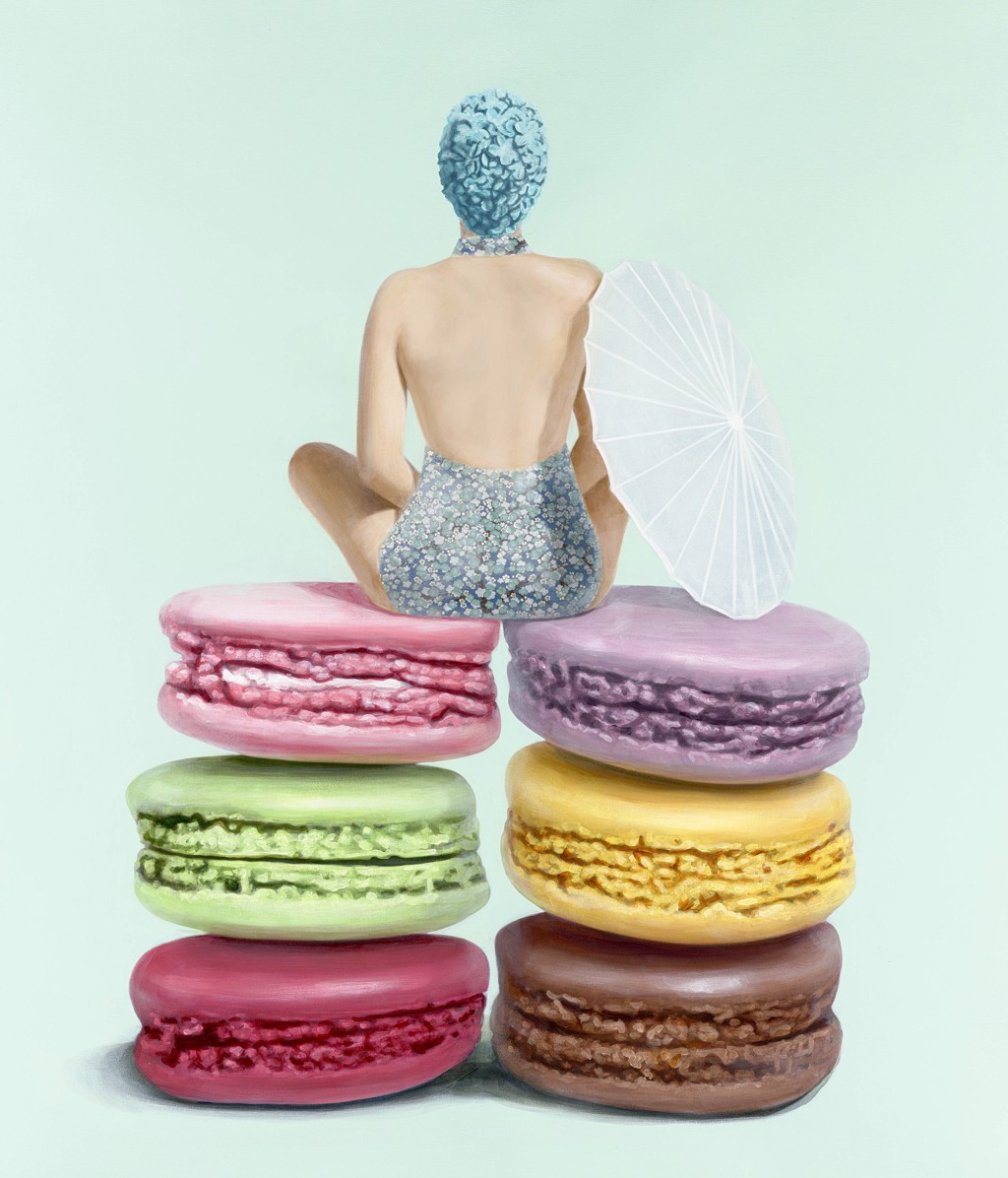 Bather with Macaroons by Elise Remender