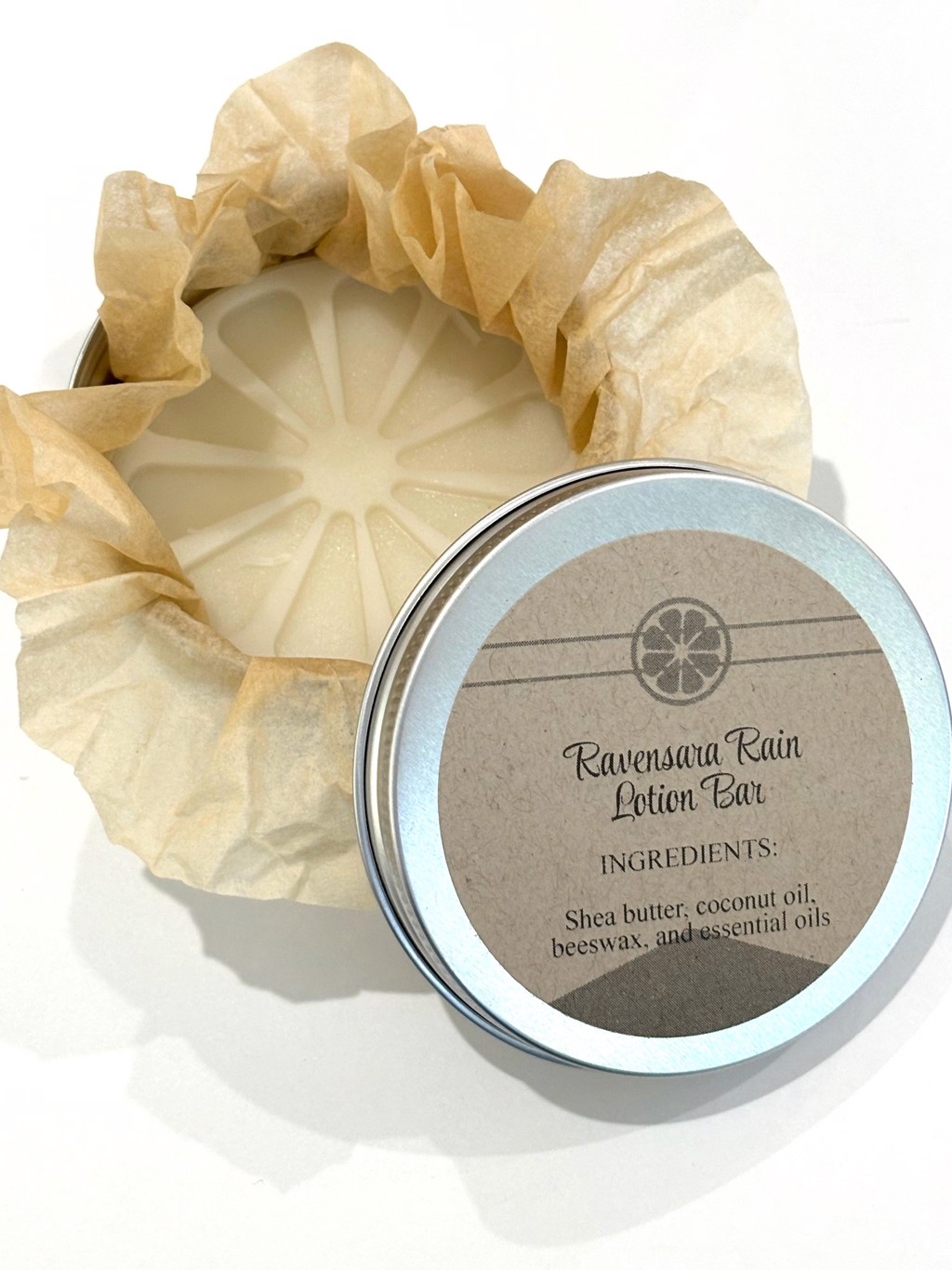 Ravensara Rain Lotion Bar by The Honeysuckle Barn