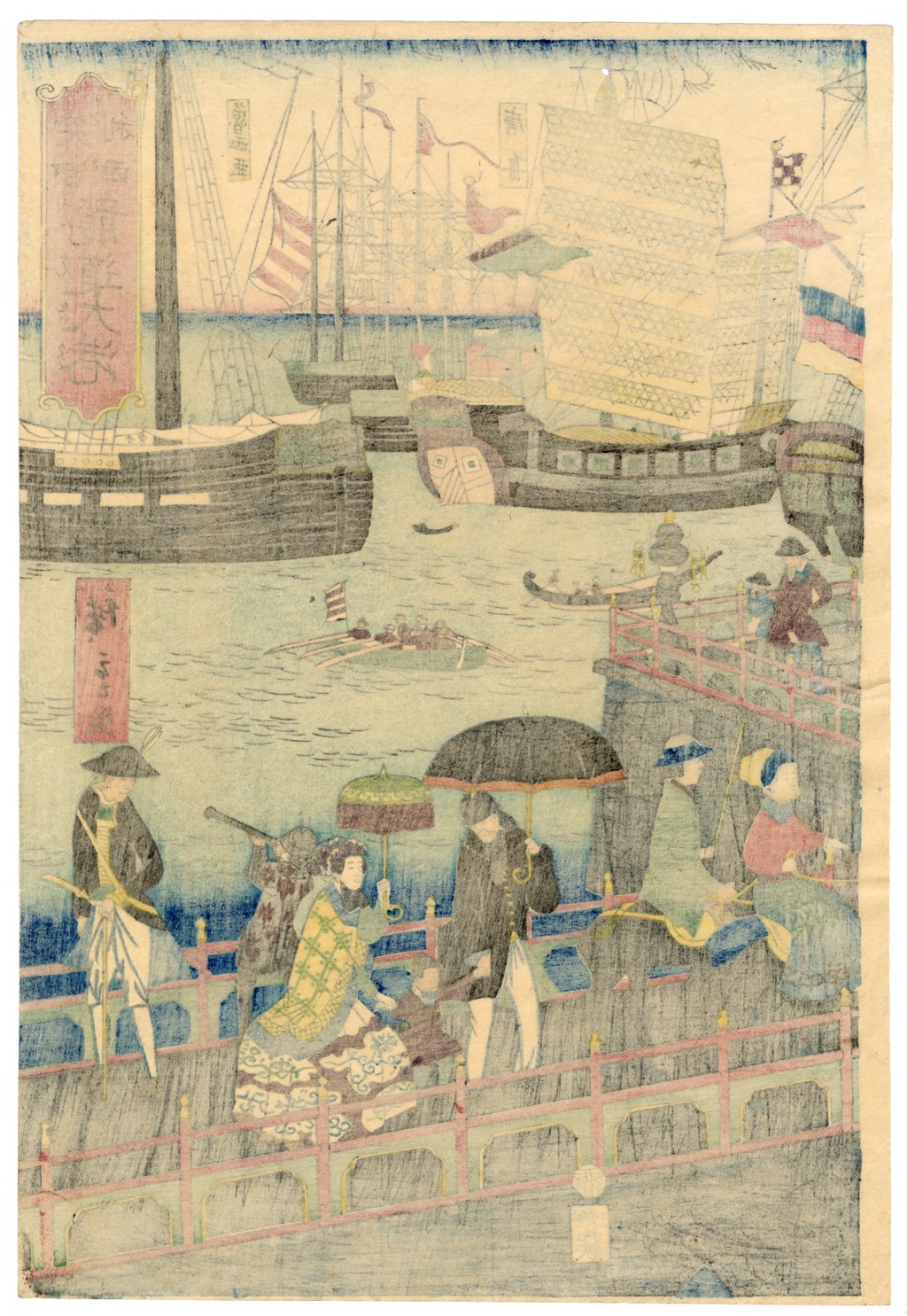 An Imaginary View of the Port of London by Hiroshige II | The Art