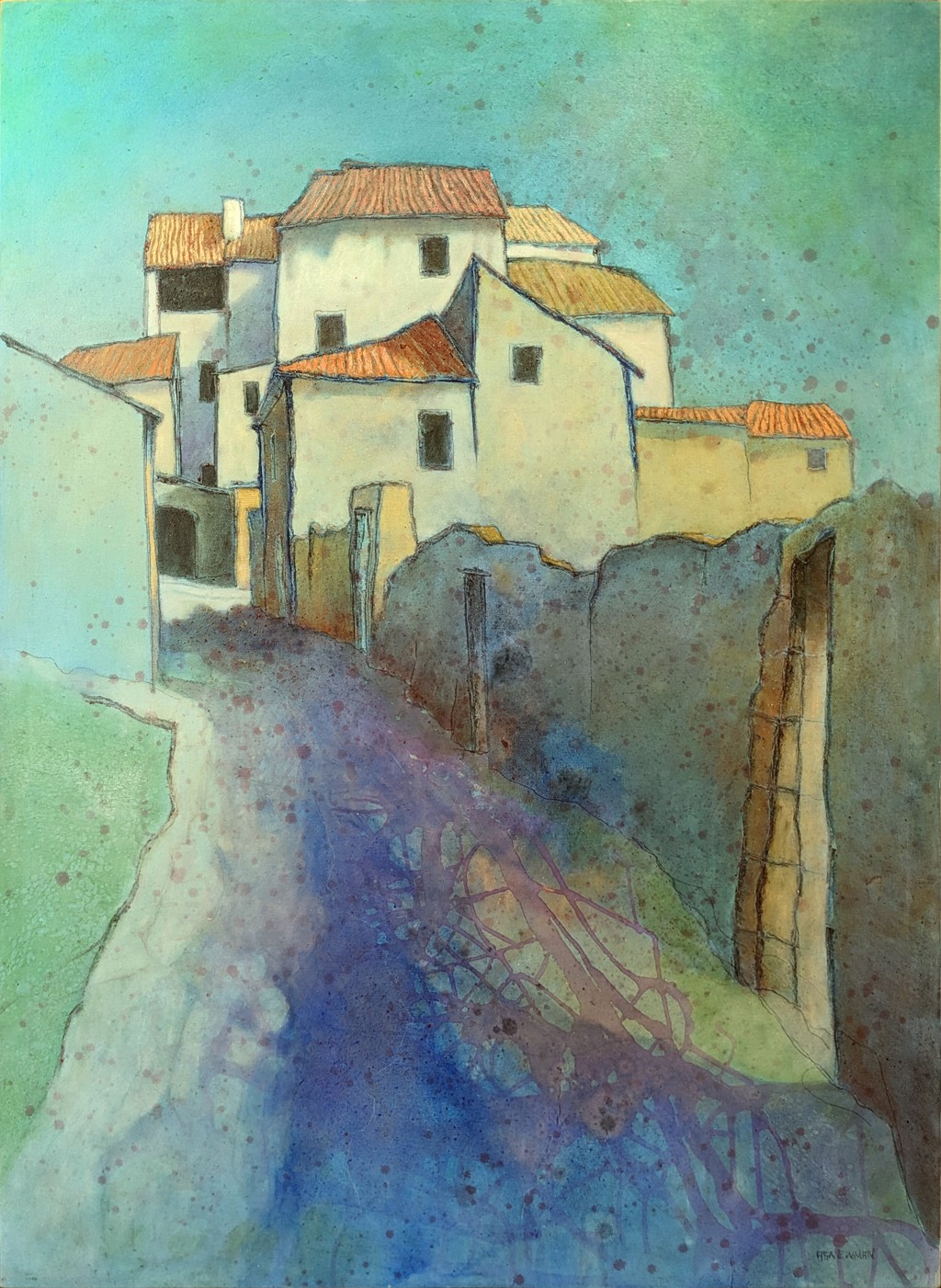 Ascending Lane (La Fresneda) by Andy Newman
