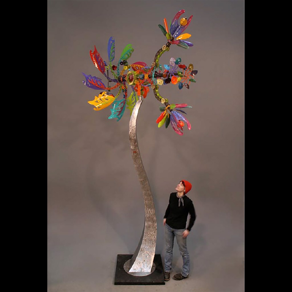 Display-Zephyr Large Painted with Stainless Steel Pole by Andrew