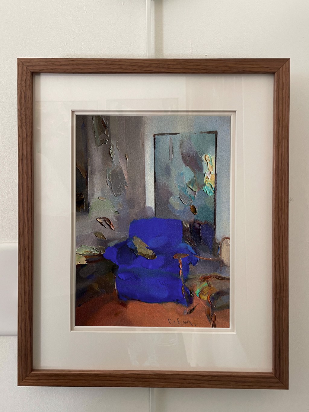 Blue Chair and Mirror by Carlos San Millán
