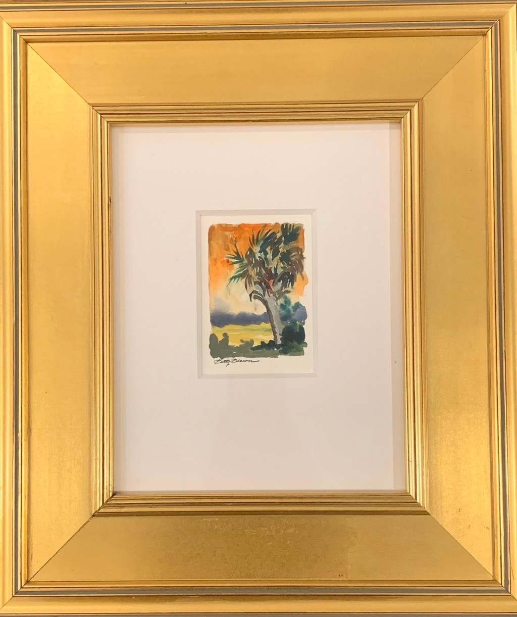 Palmetto Red Sky (SOLD!) by Betty Brown