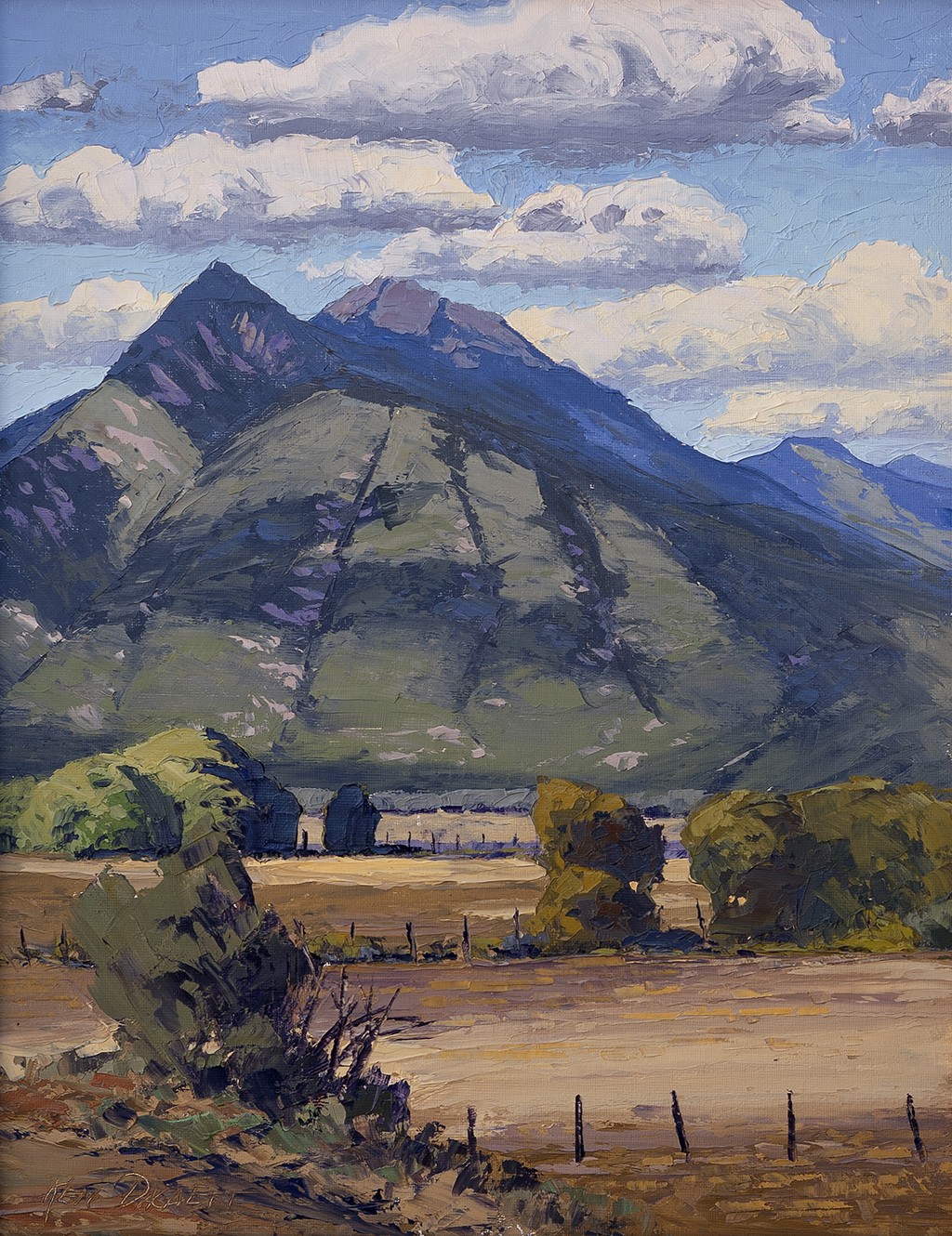 Shadows on the Taos Mountain by Ken Daggett