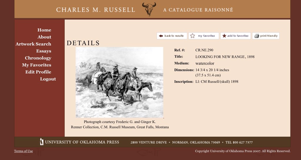 Scouting for New Range by Charles M. Russell [1864-1926]