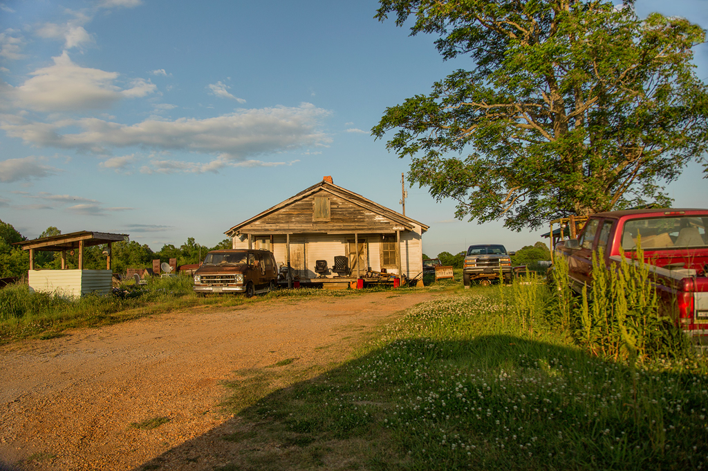 Office Chairs, Trucks & Golden Light, Perry County, AL by Jerry Siegel