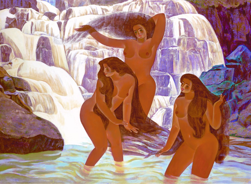 Bathers In Paradise by Zhou Ling