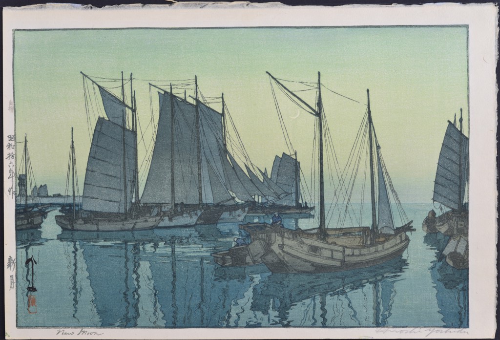 New Moon by Hiroshi Yoshida | The Woodblock Gallery
