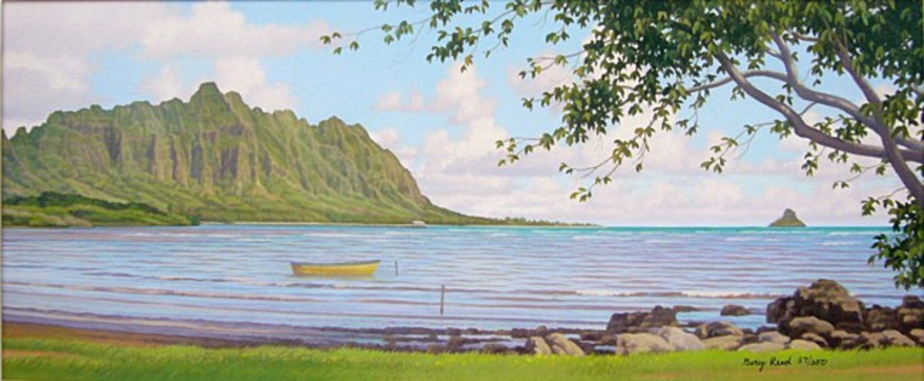 Chinaman's Hat Kualoa by Gary Reed | Sunshine Arts Gallery