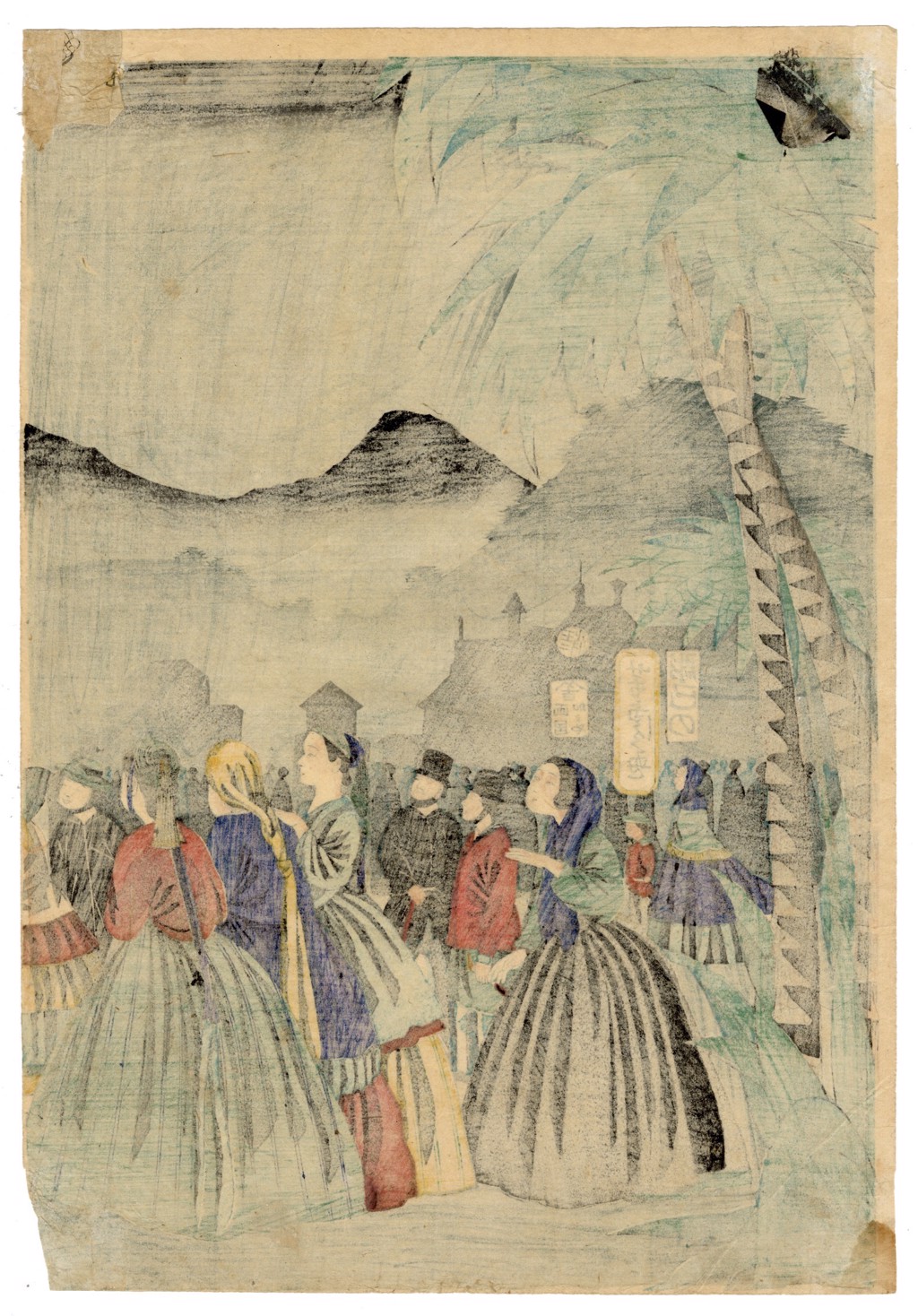 ピエール・ボンコンパン『青いショールの婦人』1983年 リトグラフ 120部限定 ピエール・ボンコンパン『青いショールの婦人』1983年 リトグラフ 120