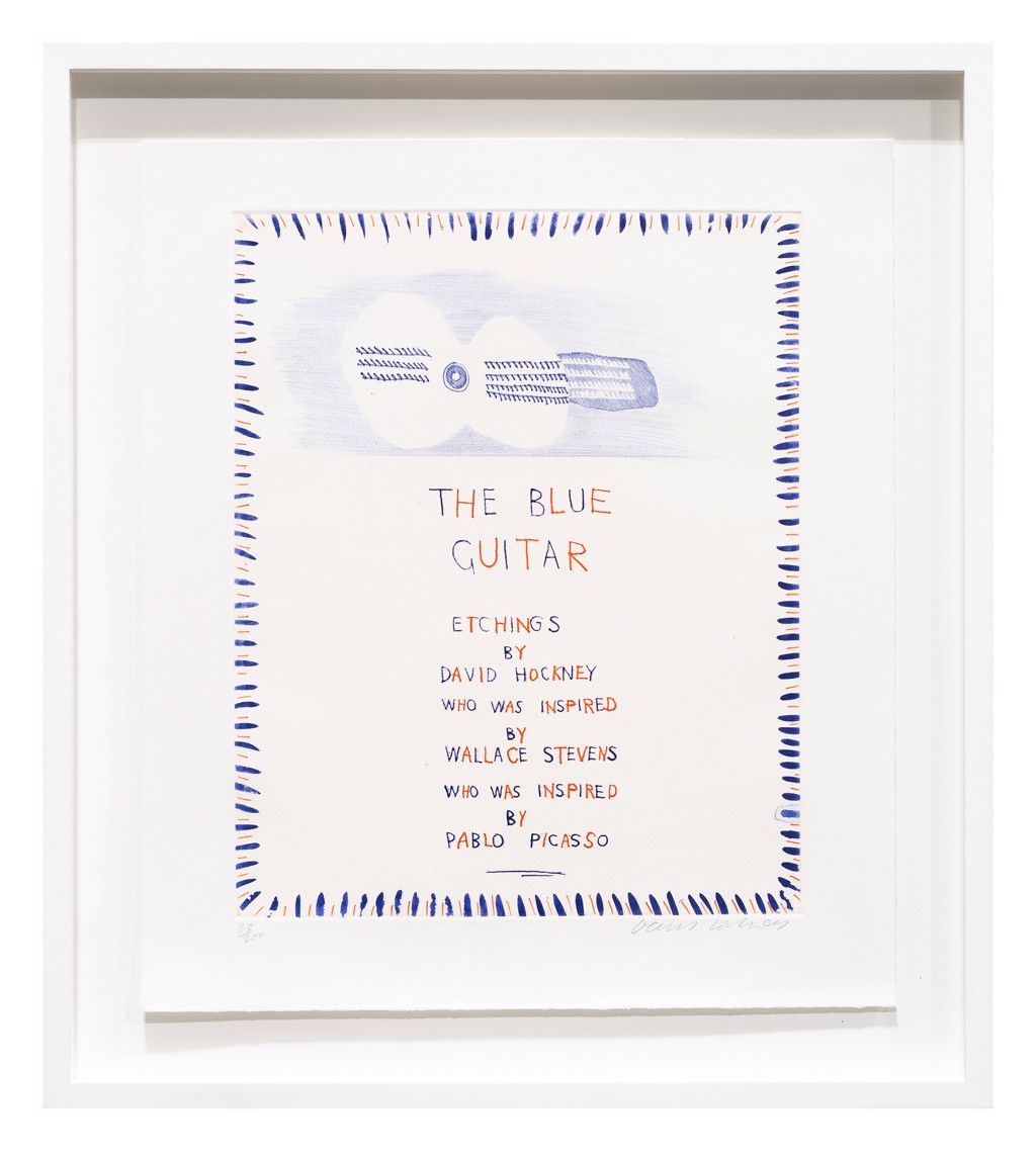 The Blue Guitar: Title Page by David Hockney | West Chelsea