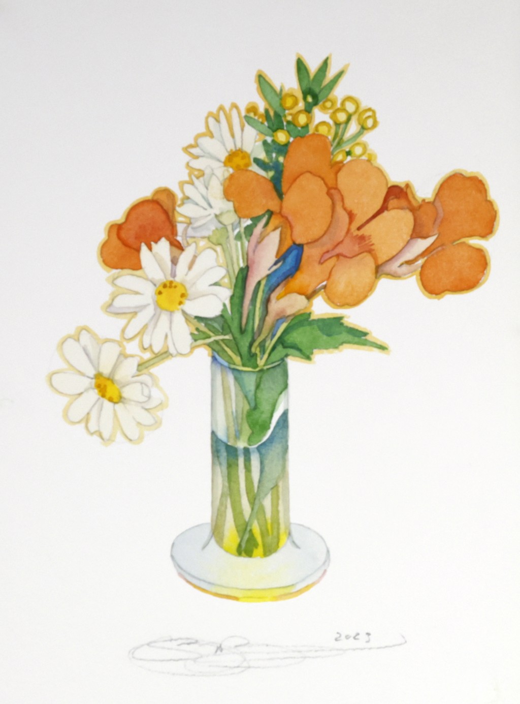 Nasturtiums II by Gary Bukovnik | Andra Norris Gallery