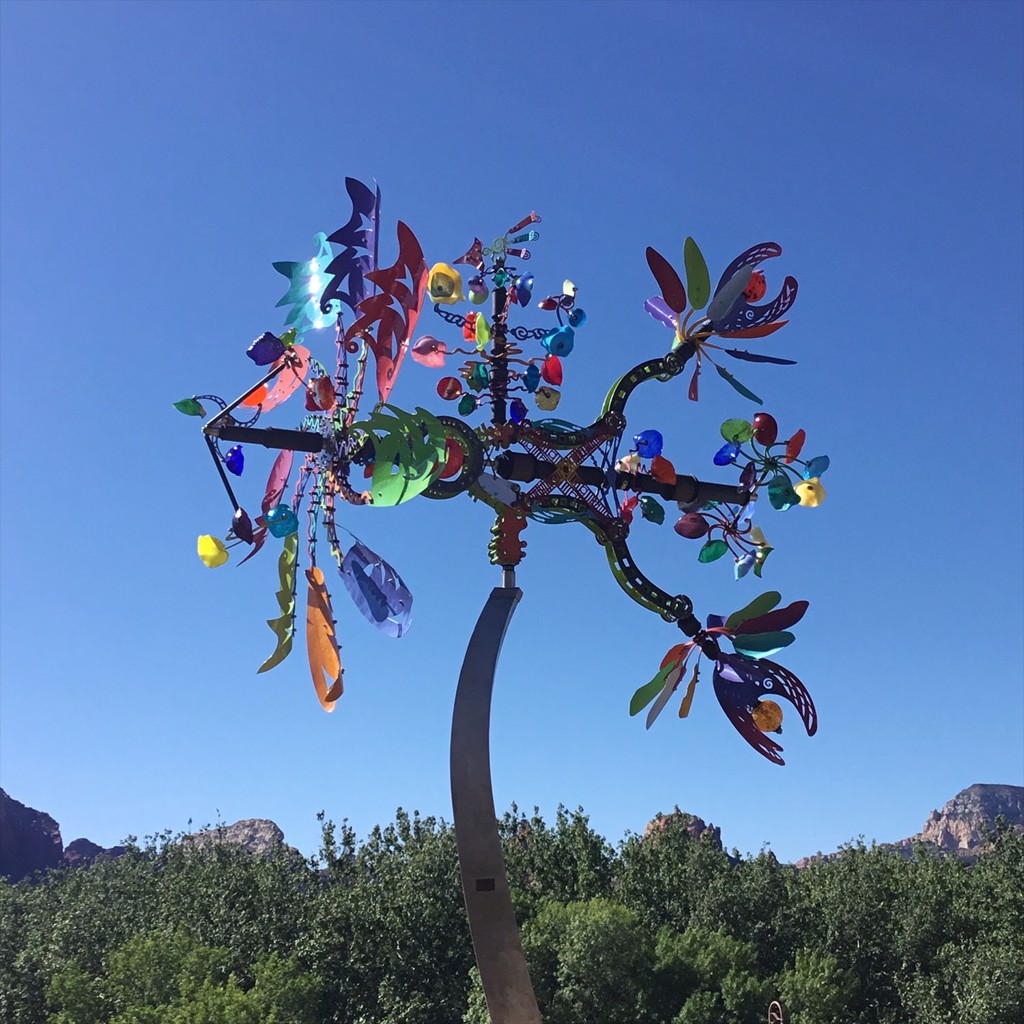 Display-Zephyr Large Painted with Stainless Steel Pole by Andrew