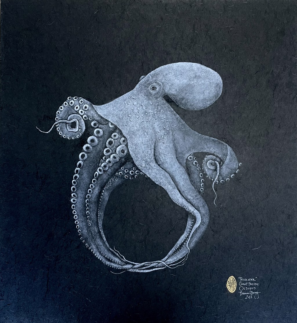 Giant Pacific Octopus Illustration