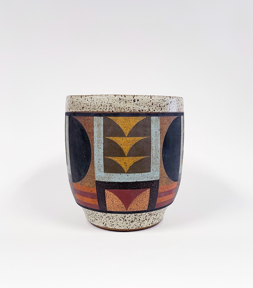 Extra Large Painted Planter 1 by Kat and Roger | Eutectic Gallery