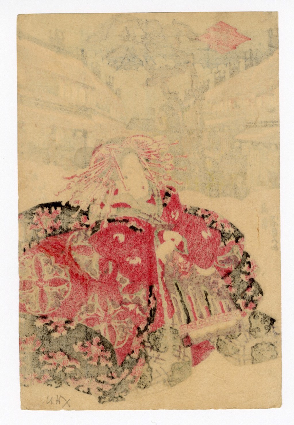 A High Ranking Coutesan - New Yoshiwara by Kunisada