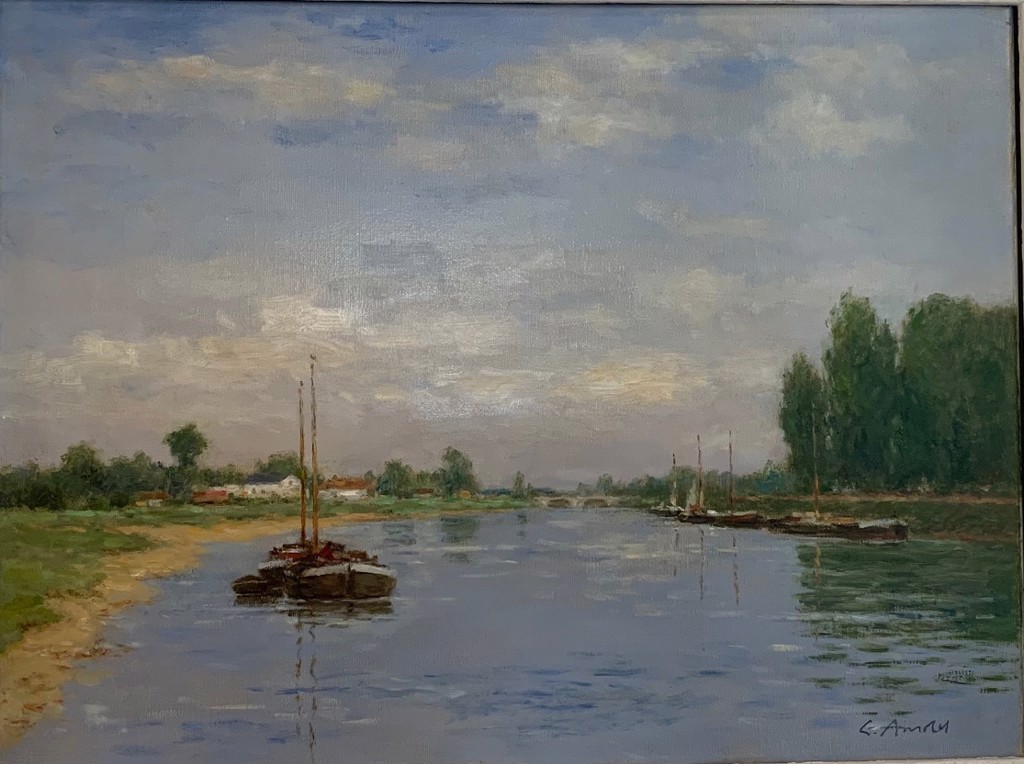 River Landscape by Gerhard Arnold