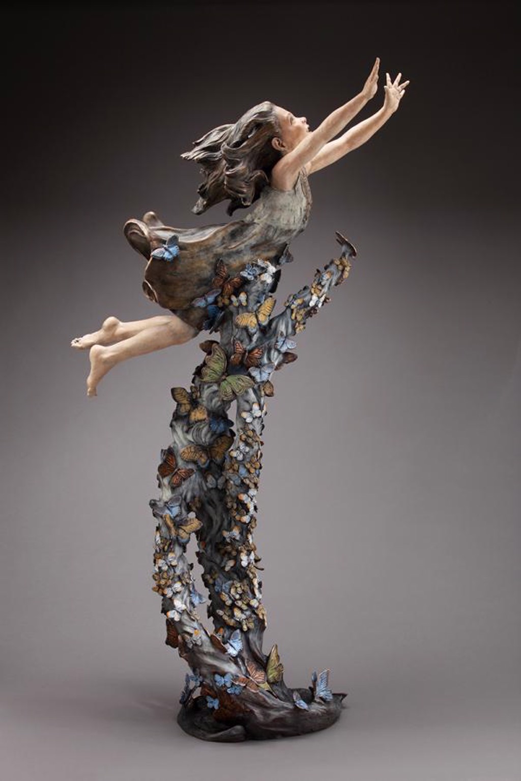 Lift her with Butterflies 32 inches tall by Angela Mia | TH