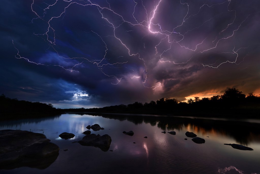 LLANO RIVER LIGHTNING by Kevin Vandivier