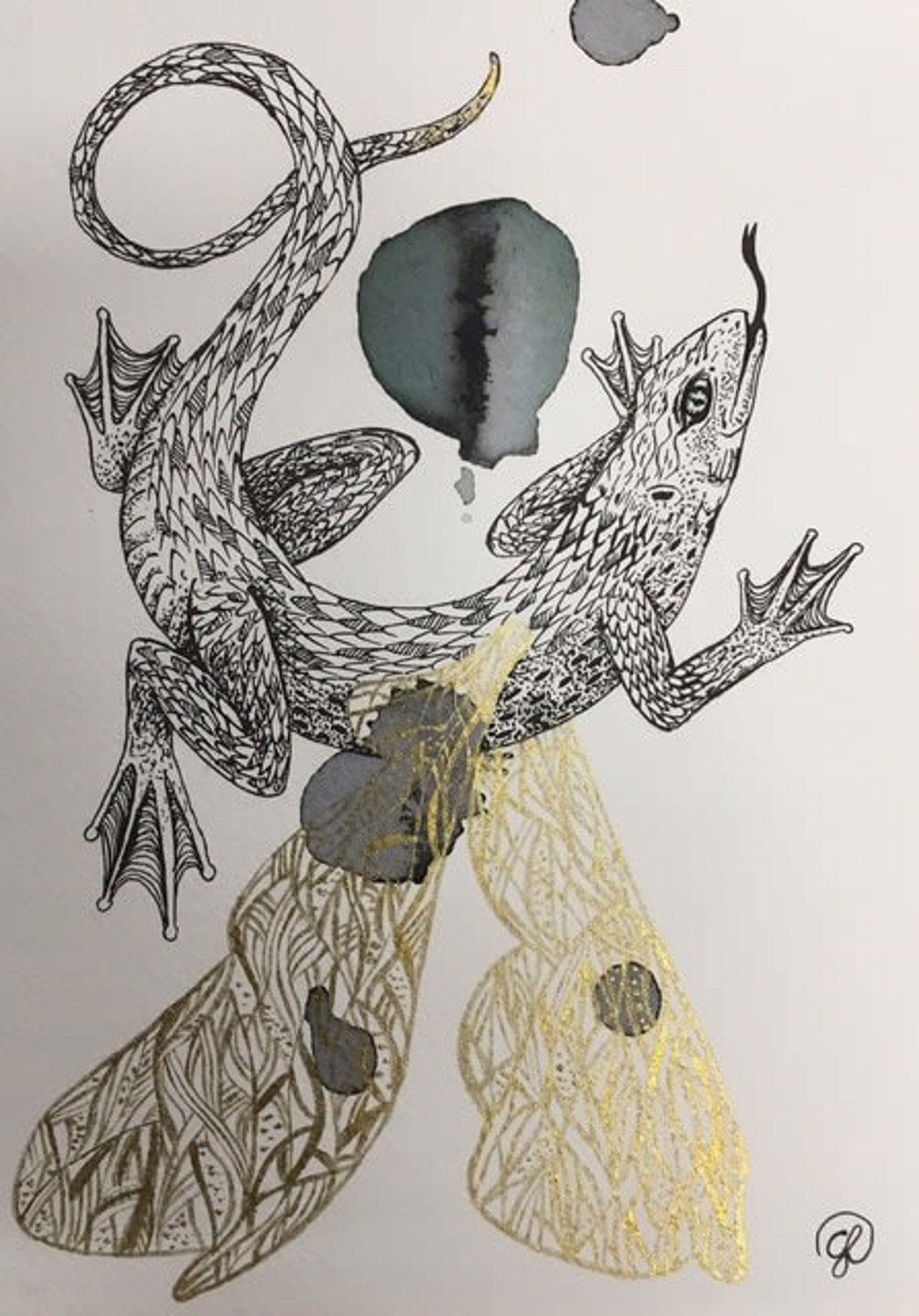 Winged Lizard by Giulia Ronchetti