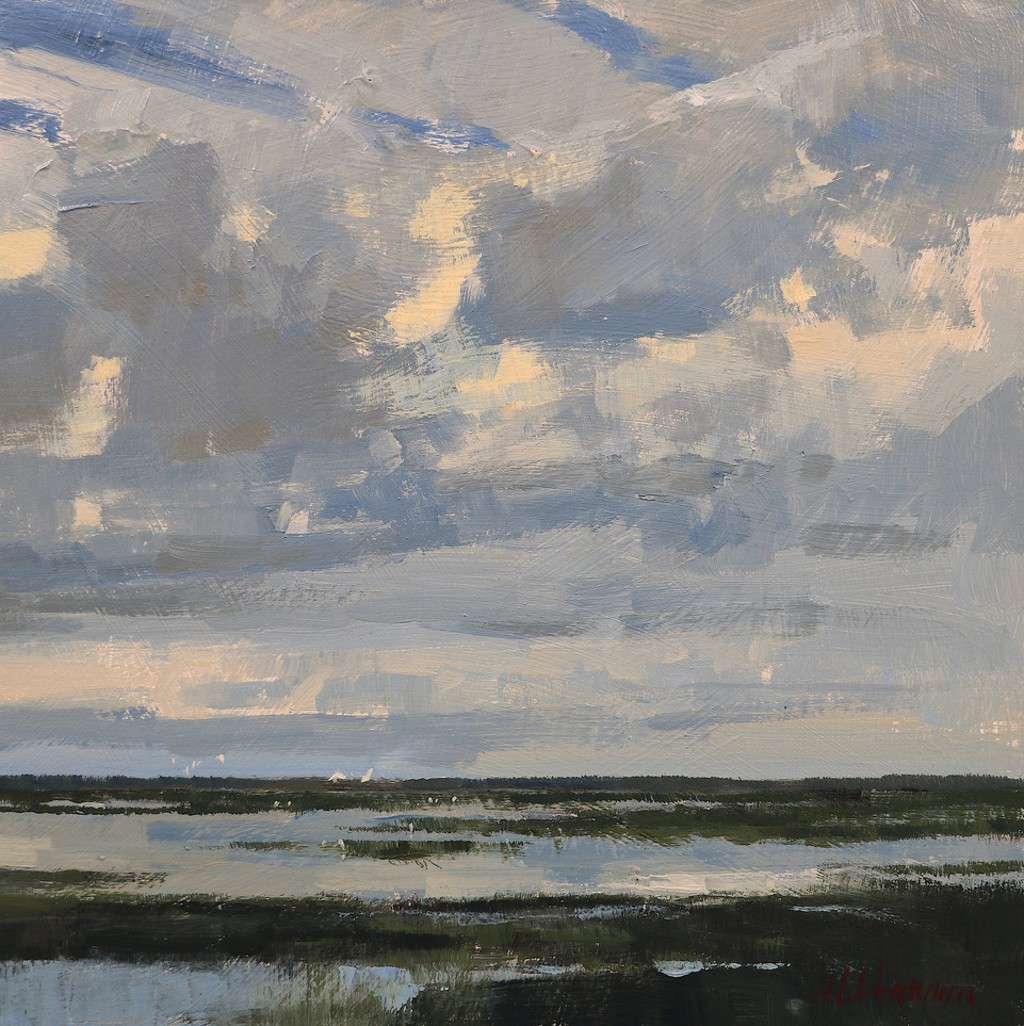 Egrets Aloft by Marc Hanson, OPAM