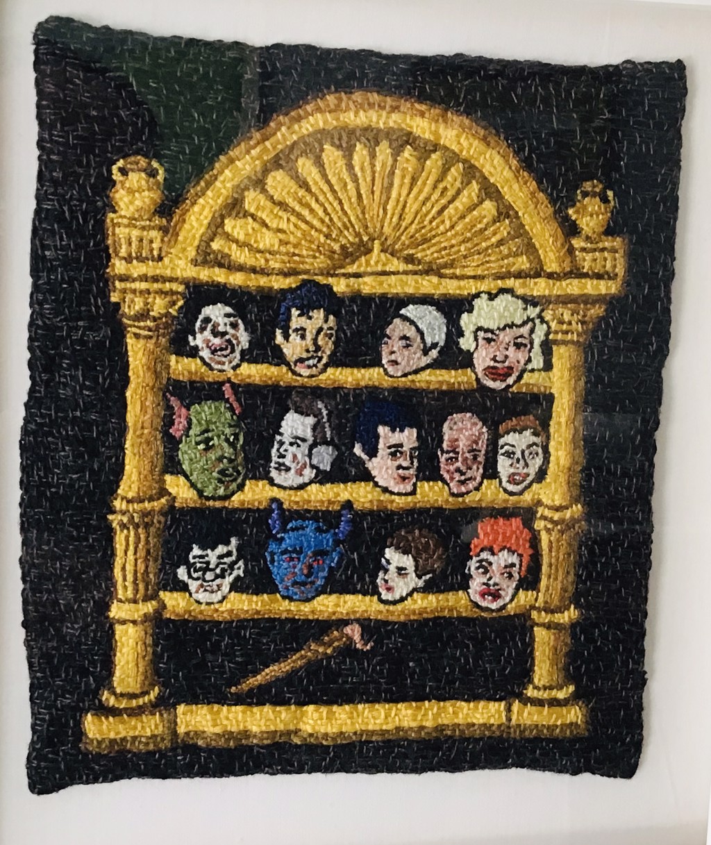 Abacus of Masks of the Fifties by Rob Watt
