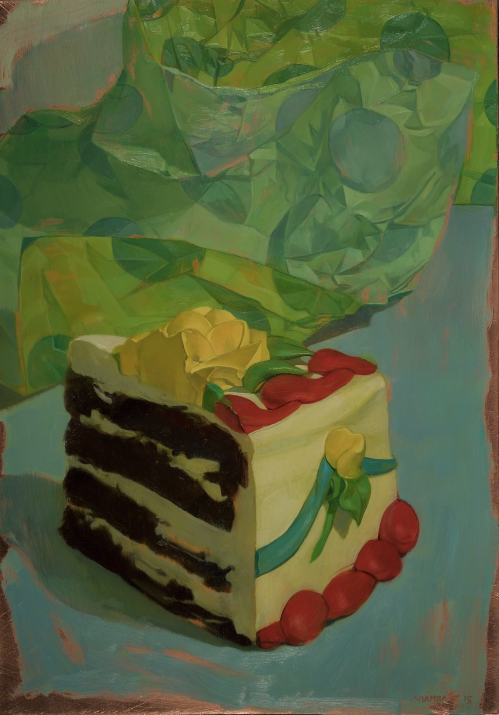 Cake and Wrapping Paper by Benjamin J. Shamback