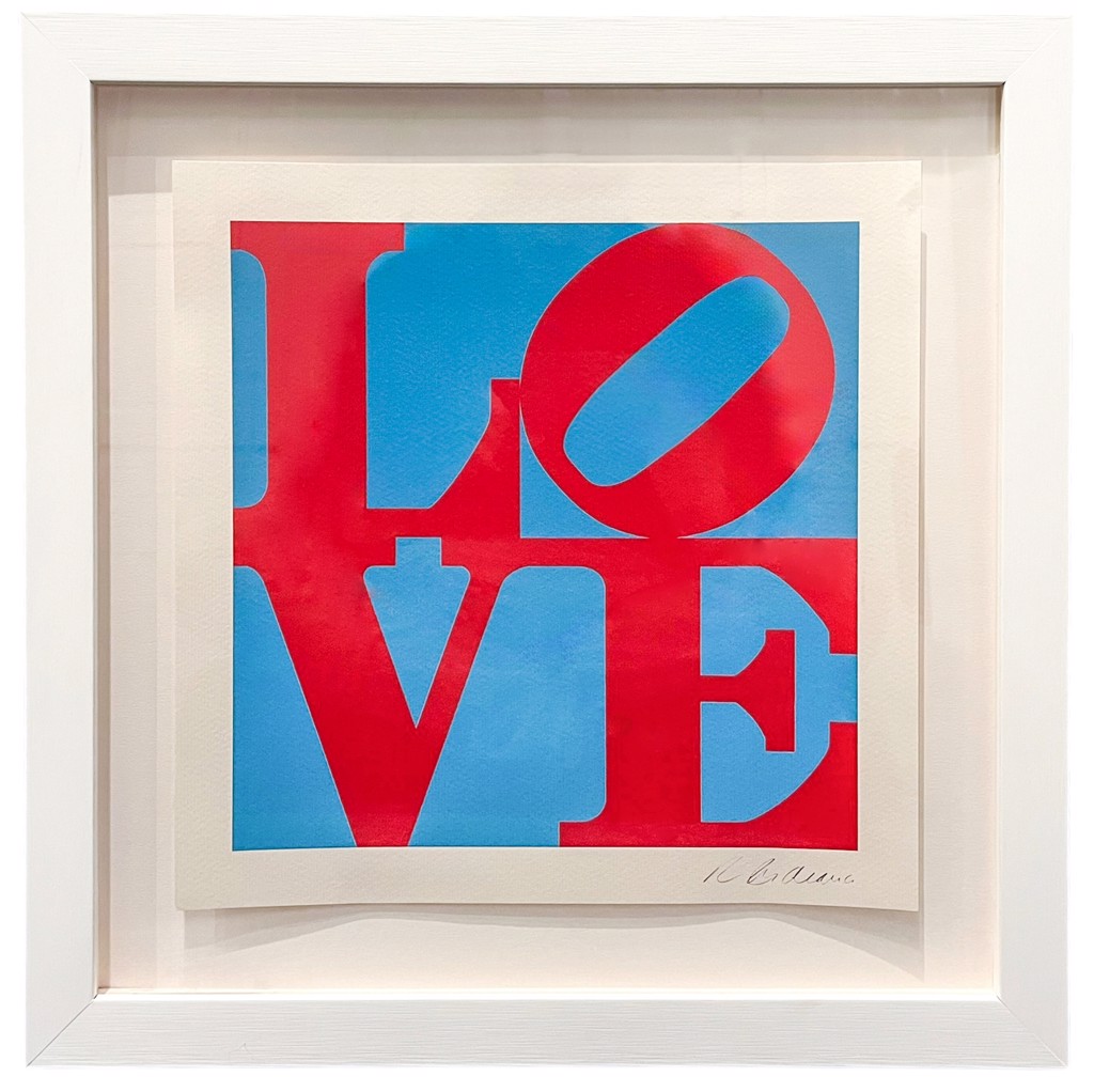 LOVE (Blue, Red) by Robert Indiana | Blue Raven Gallery