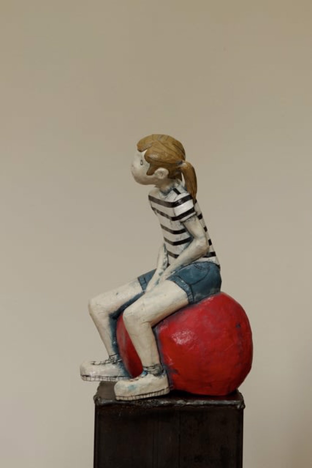 On A Red Ball II by Silvia Trappa