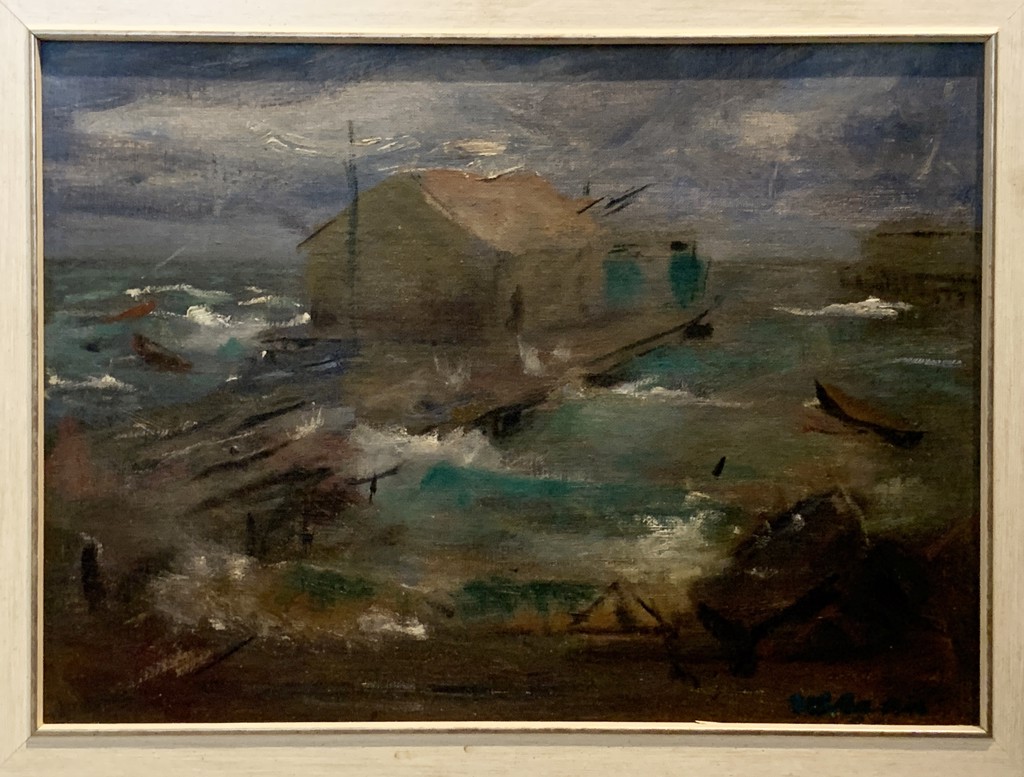 Boat in a Storm, Provincetown by Vollian Rann