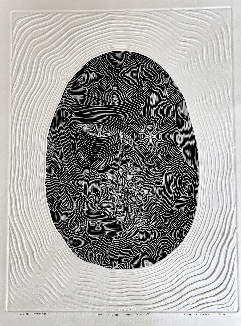 The Thumb Print (Black) by Joseph Muzondo | Amy Kaslow Gallery