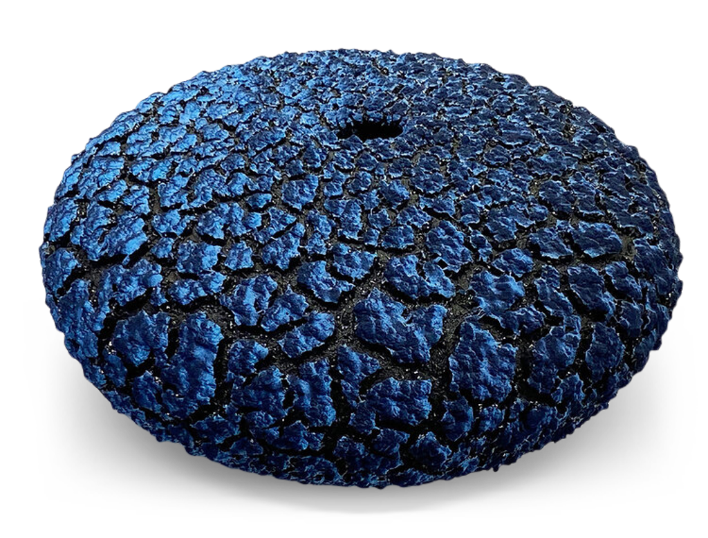 Lichen Vessel ~ Turquoise & Sapphire Blue by Randy O'Brien