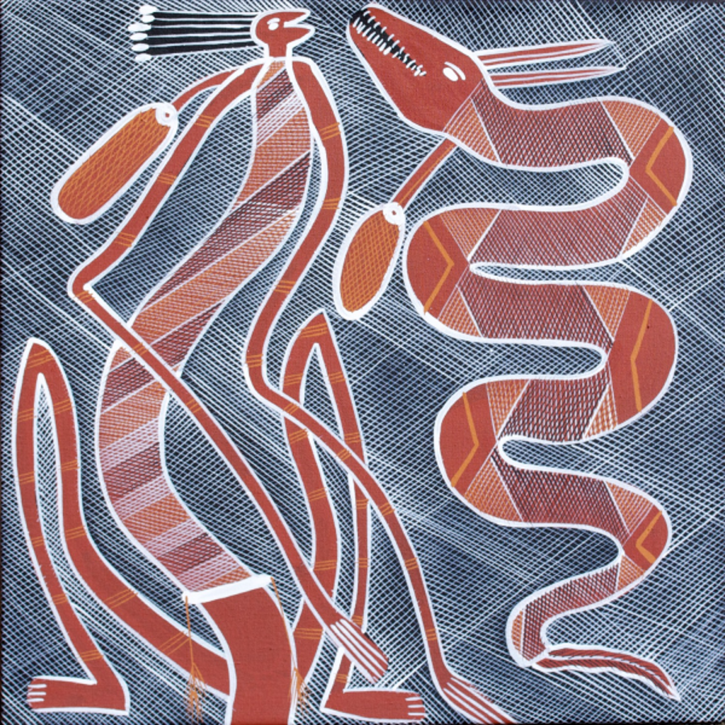 Mimi Spirit & Rainbow Serpent by Edward Blitner