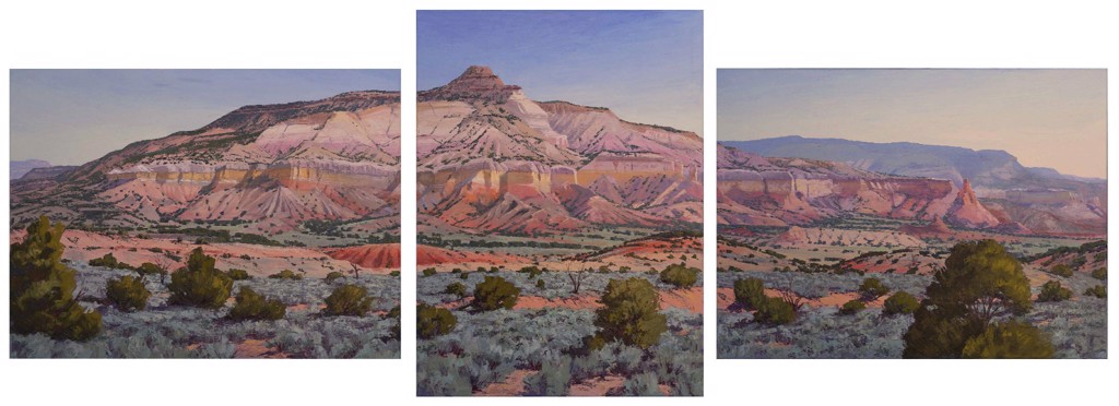 Ghost Ranch  (triptych) by Ken Daggett