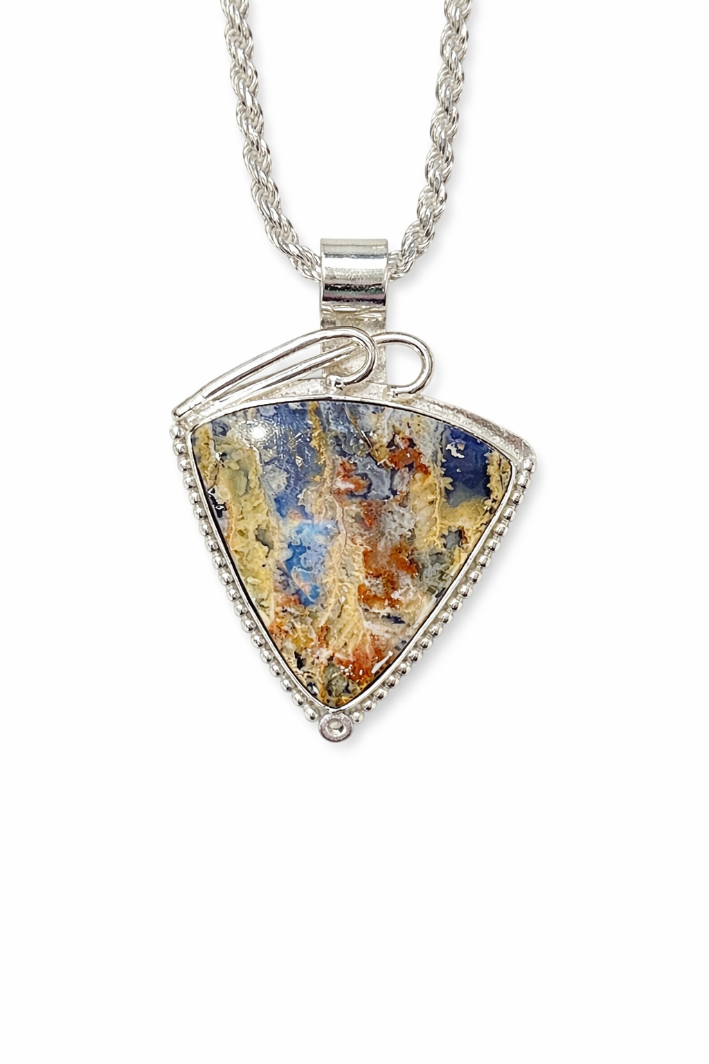 Blue Agate BIG Pendant ニューメキシコ直輸入！ Blue Agate BIG