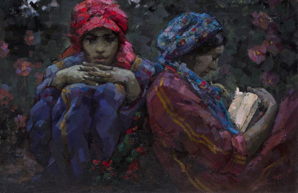 Untitled (Two Oriental Women) by Gennadi Brusentsov
