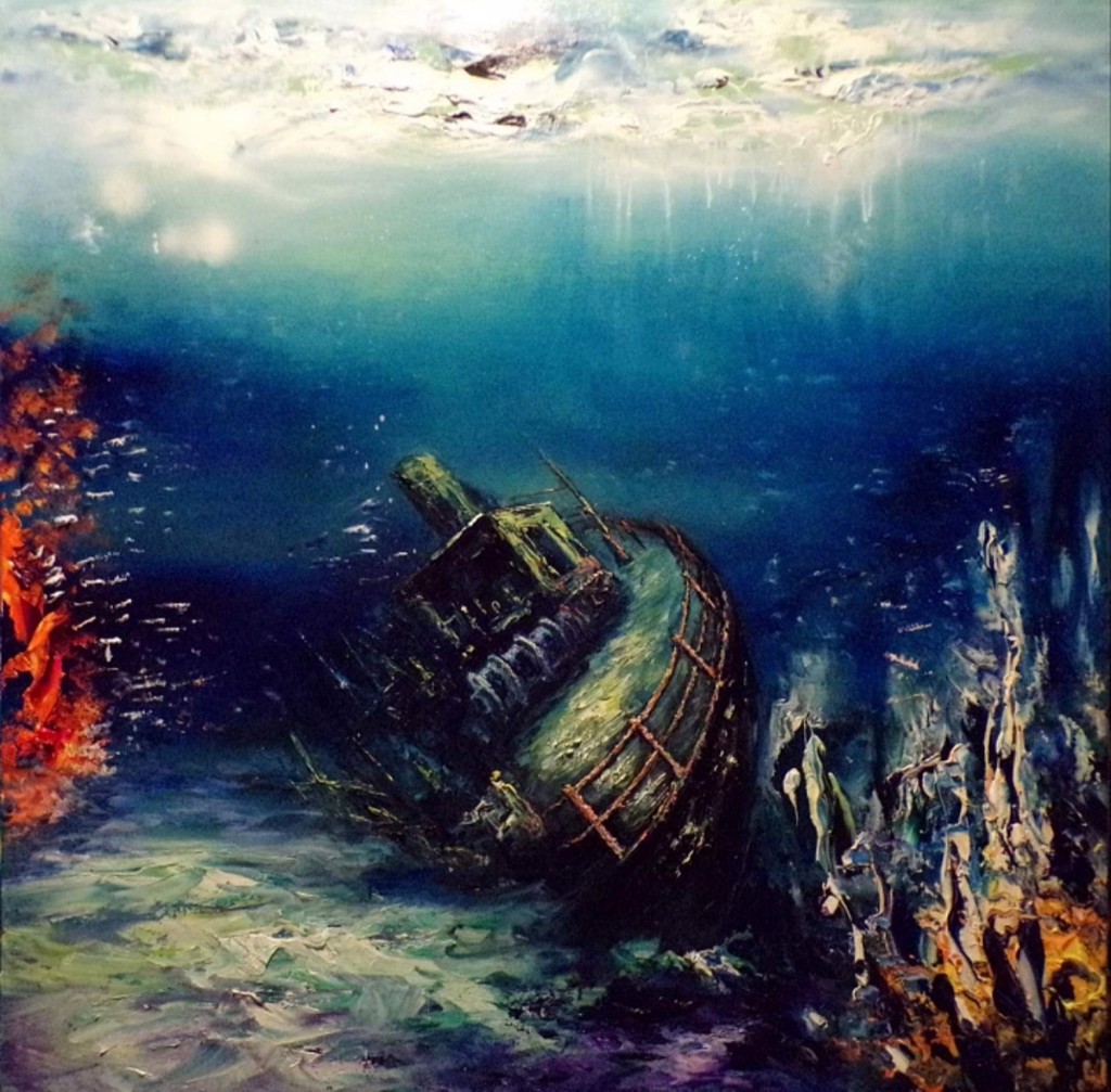 Naufrage Shipwreck (Framed) by Pierrick Her