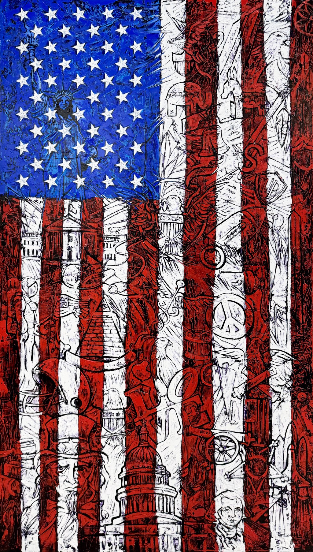 The land of the free and the home of the brave. by Fredy Villamil