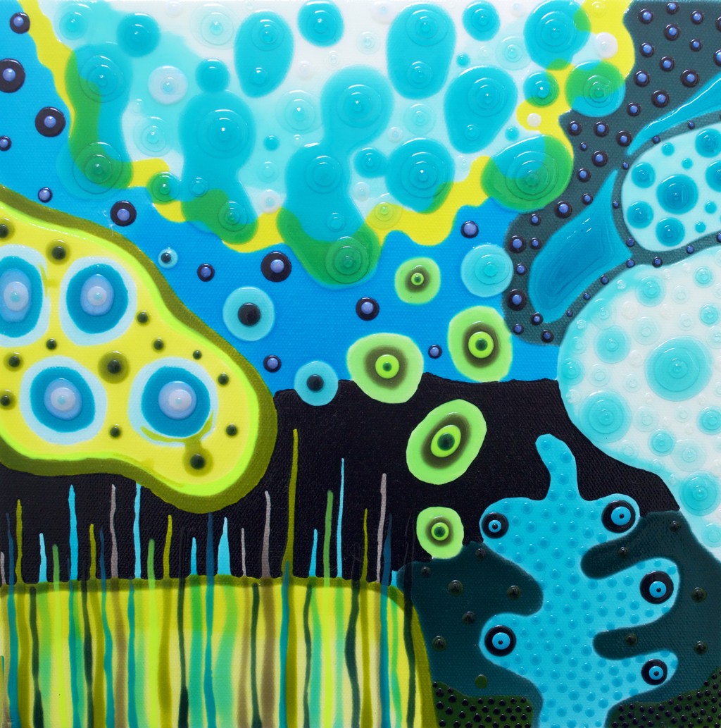 Blue Bubbles by Joanna Chrys