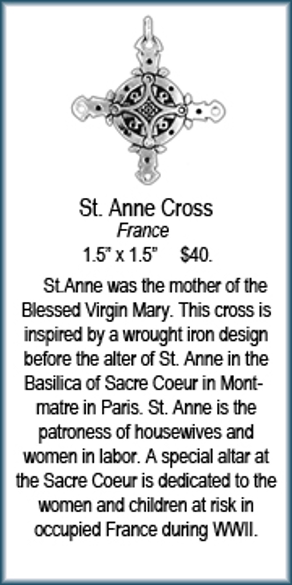 Pendant - St. Anne Cross by Deanne McKeown
