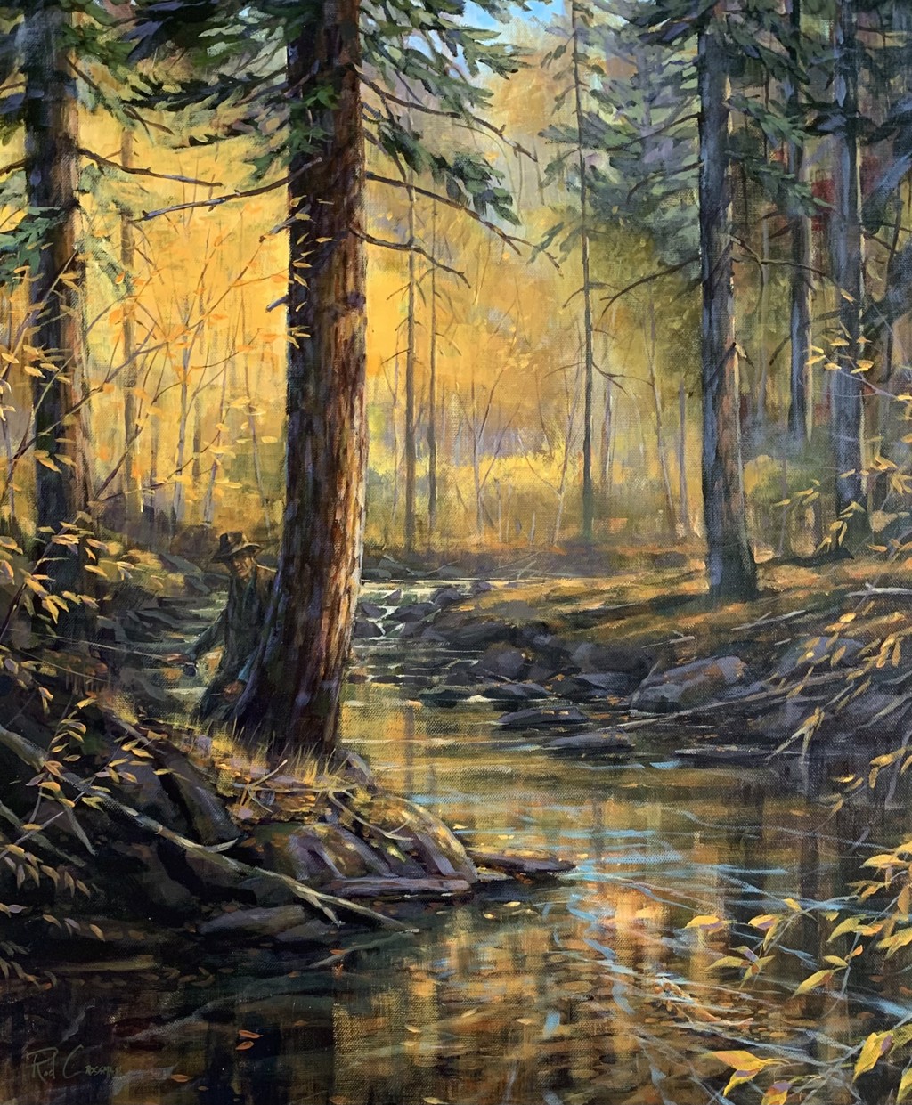 Yellow Light Brown Trout by Rod Crossman