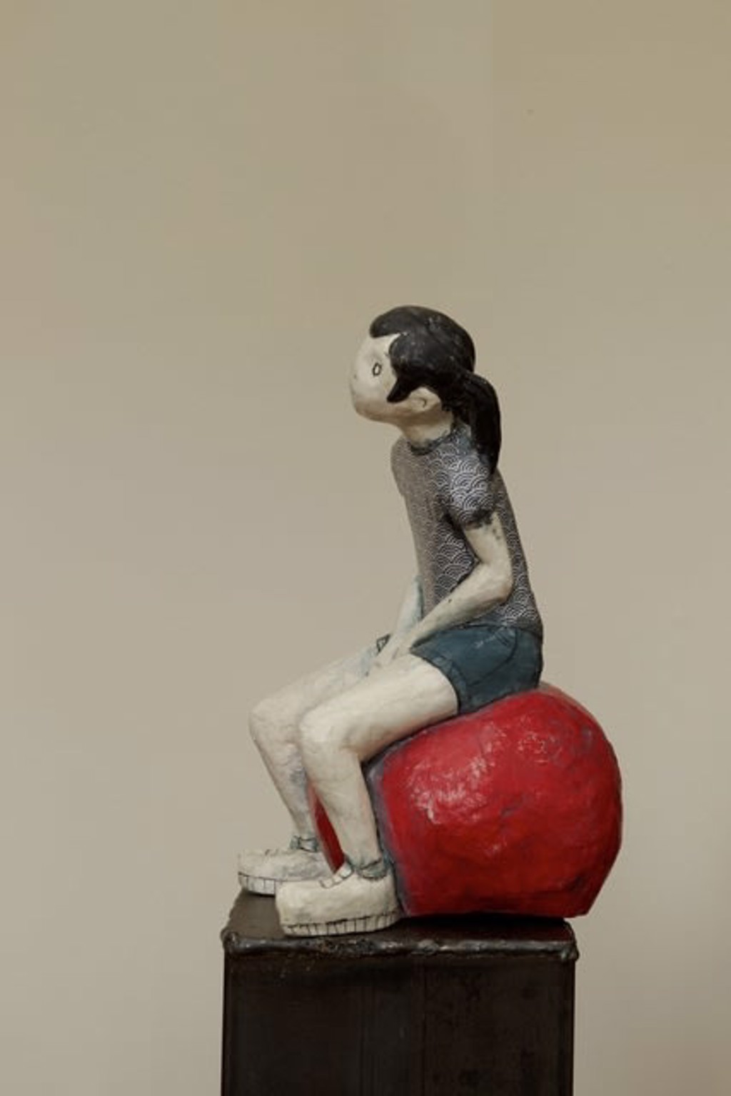 On A Red Ball III by Silvia Trappa