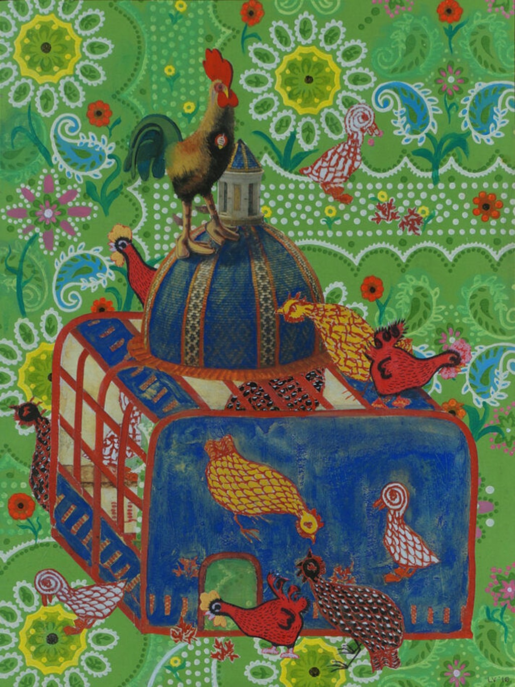 Cock on the Chicken Cupola by Lydia Viscardi