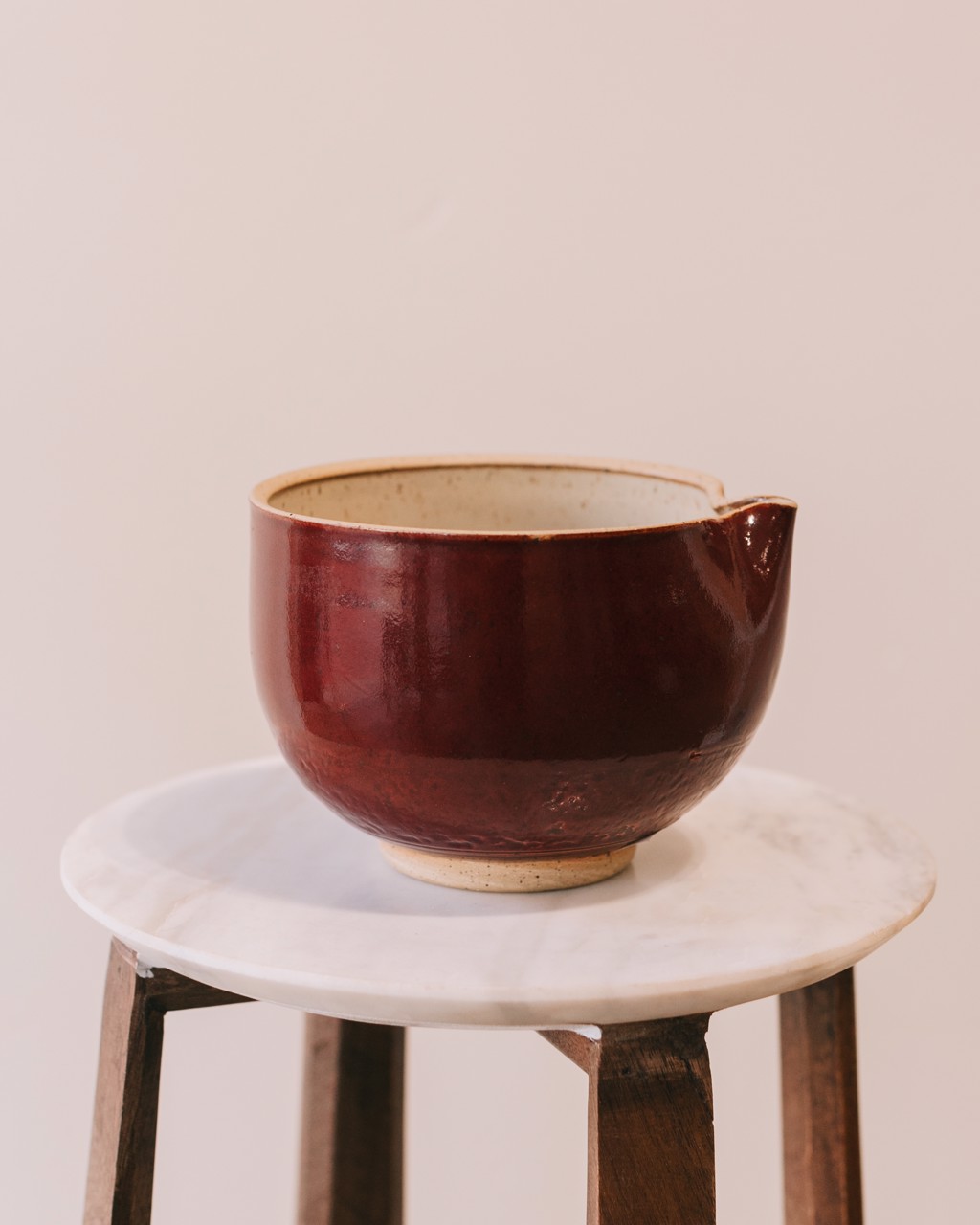 Mixing Bowl w/ Pouring Spout 065 by Buck Dollarhide