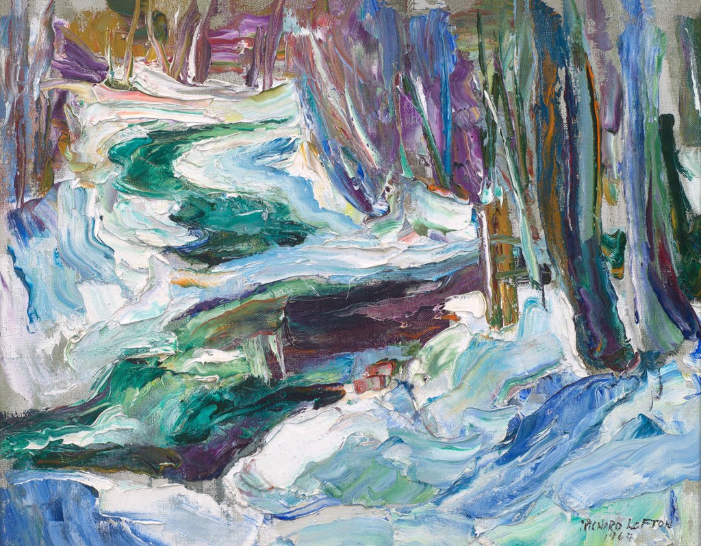 River in Snow by Richard Lofton